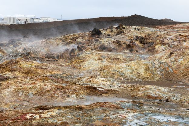 Gunnuhver geothermal area overview